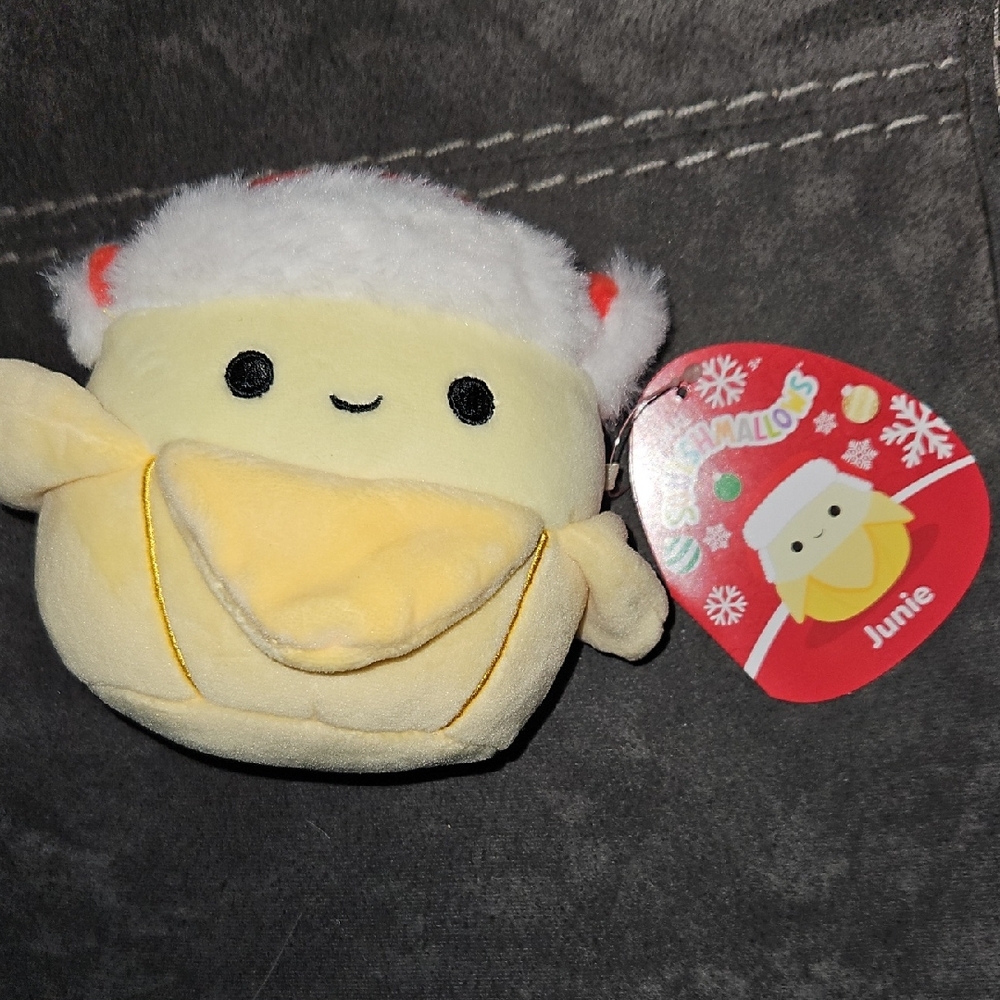 4.5" Junie The Banana Christmas Holiday Squishmallow 2025